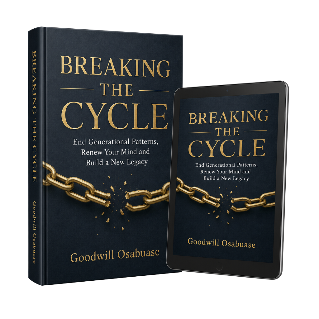 Breaking the Cycle ebook cover shown on a book and a tablet